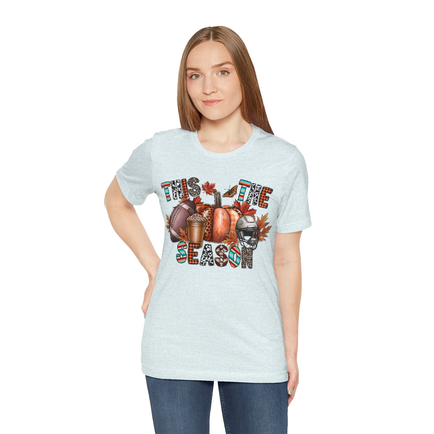 Fall Football Short Sleeve Tee