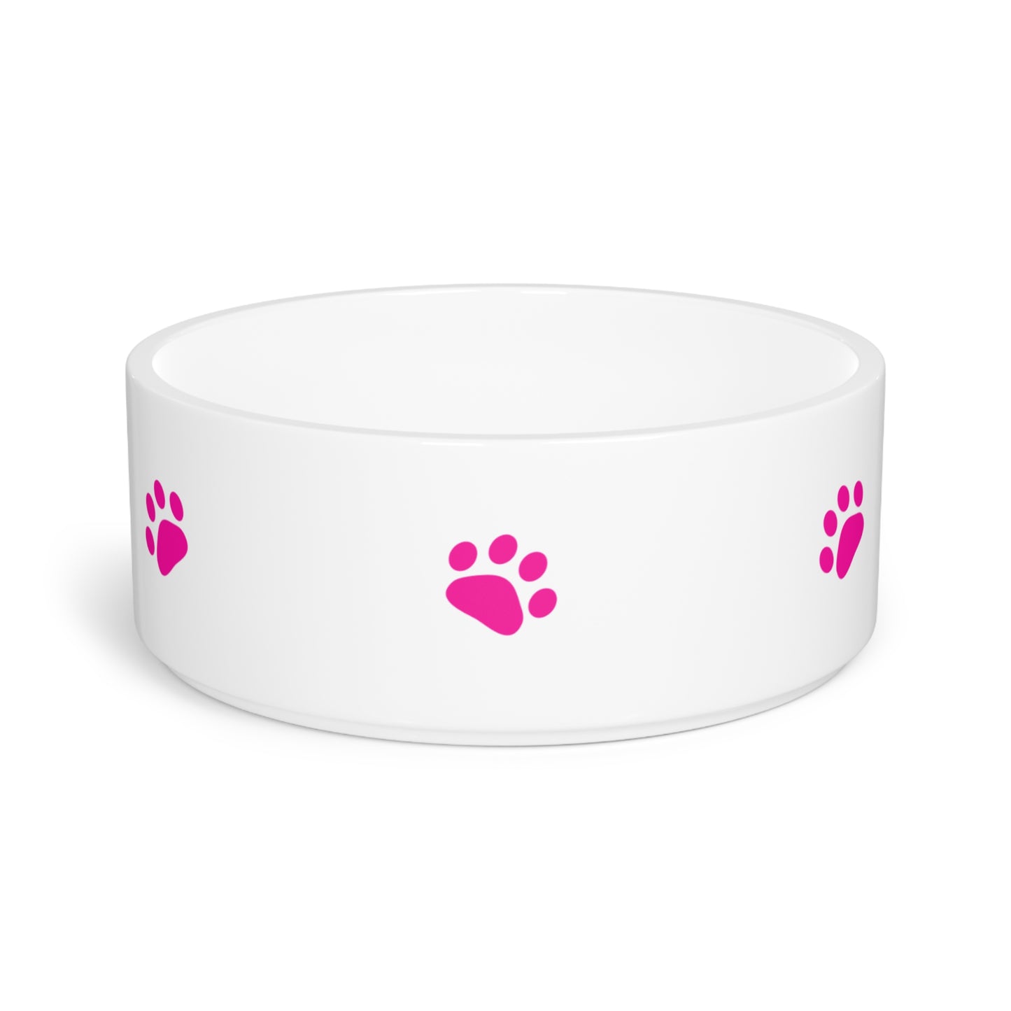 Pink Paw Print Pet Bowl