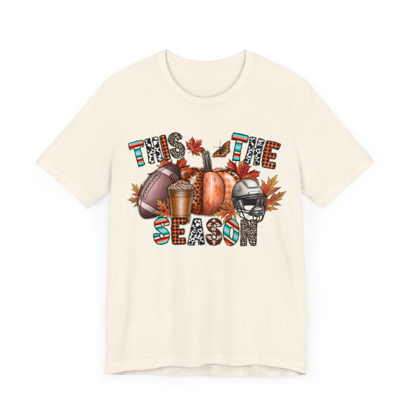 Fall Football Short Sleeve Tee