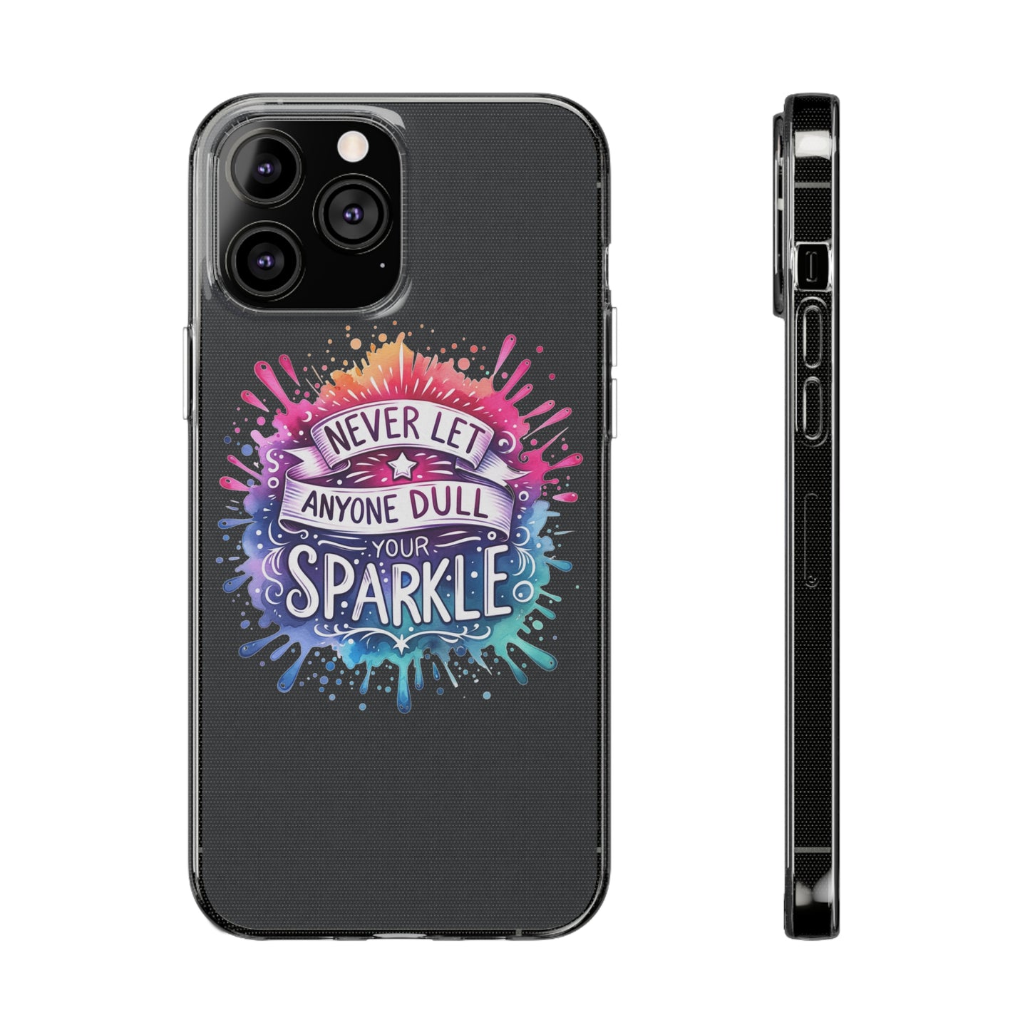 “Sparkle” Clear Silicone Phone Cases