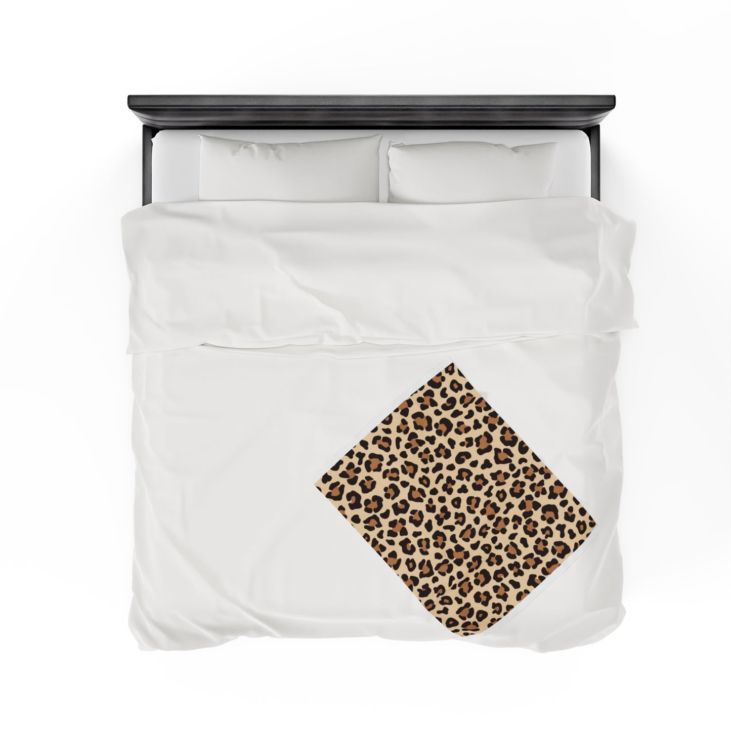 Leopard Print Velveteen Plush Blanket