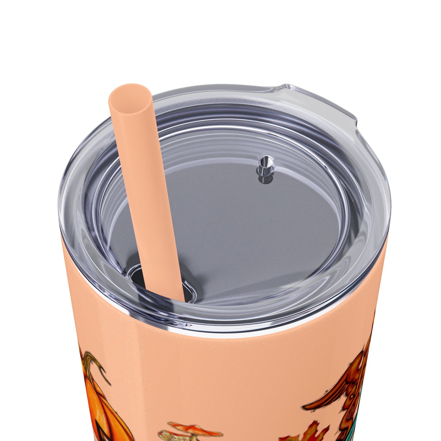 Fall Nurse Skinny Tumbler with Straw, 20oz