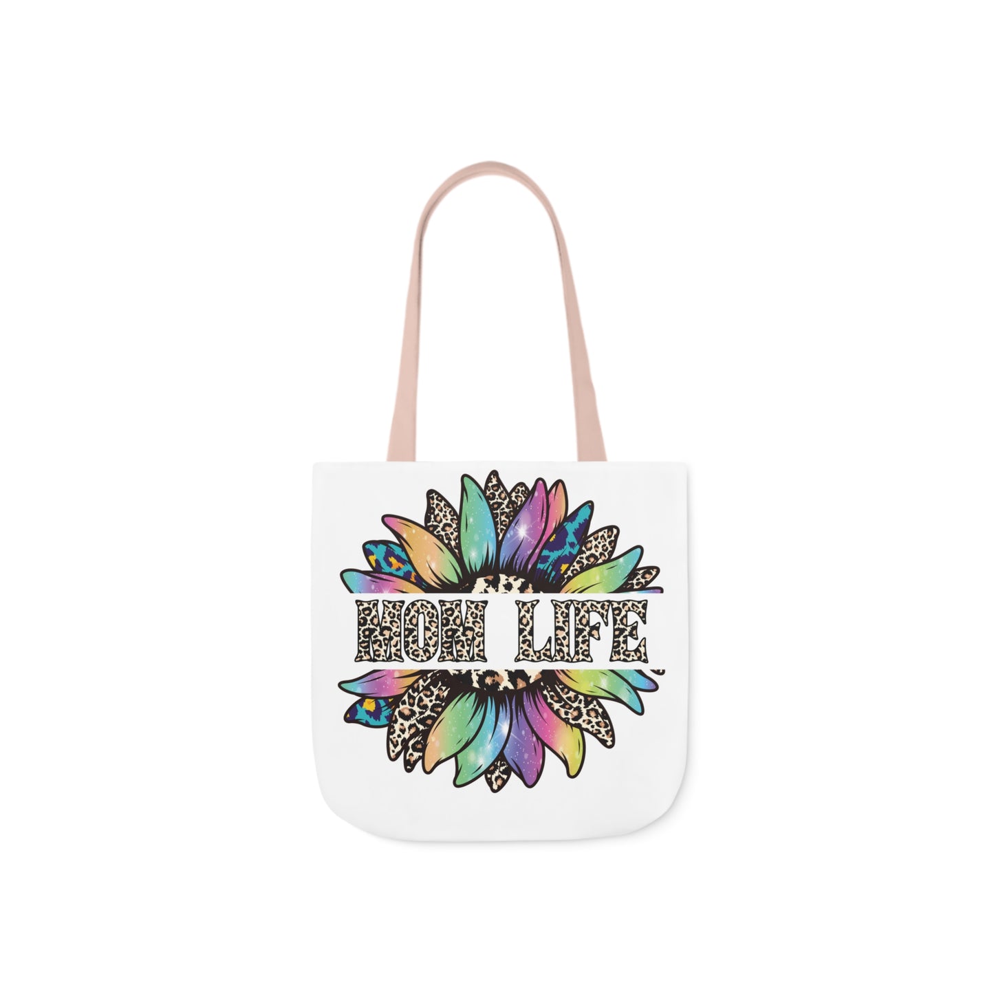 Mom Life Canvas Tote Bag, 5-Color Straps