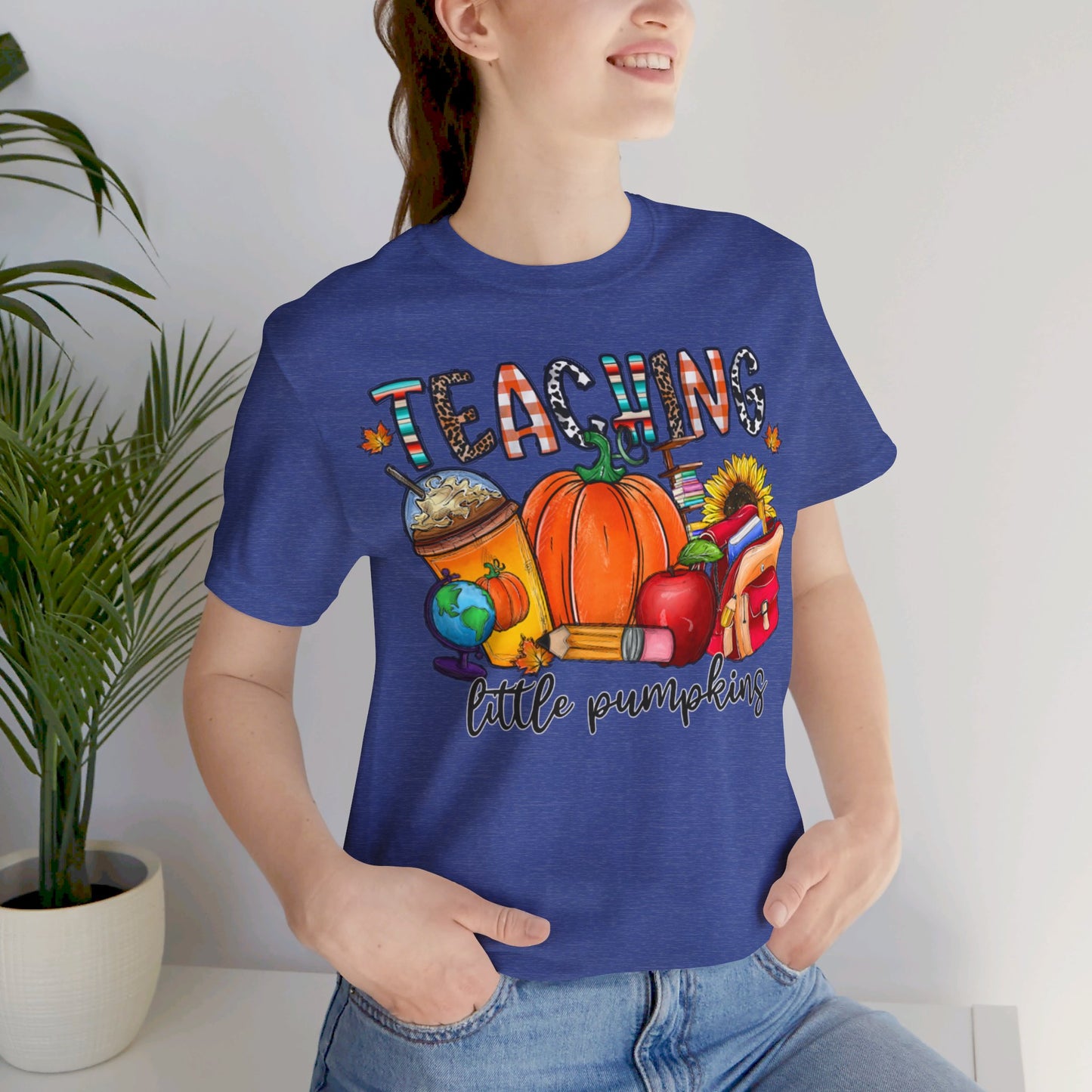 Fall Halloween Teacher Short Sleeve Tee