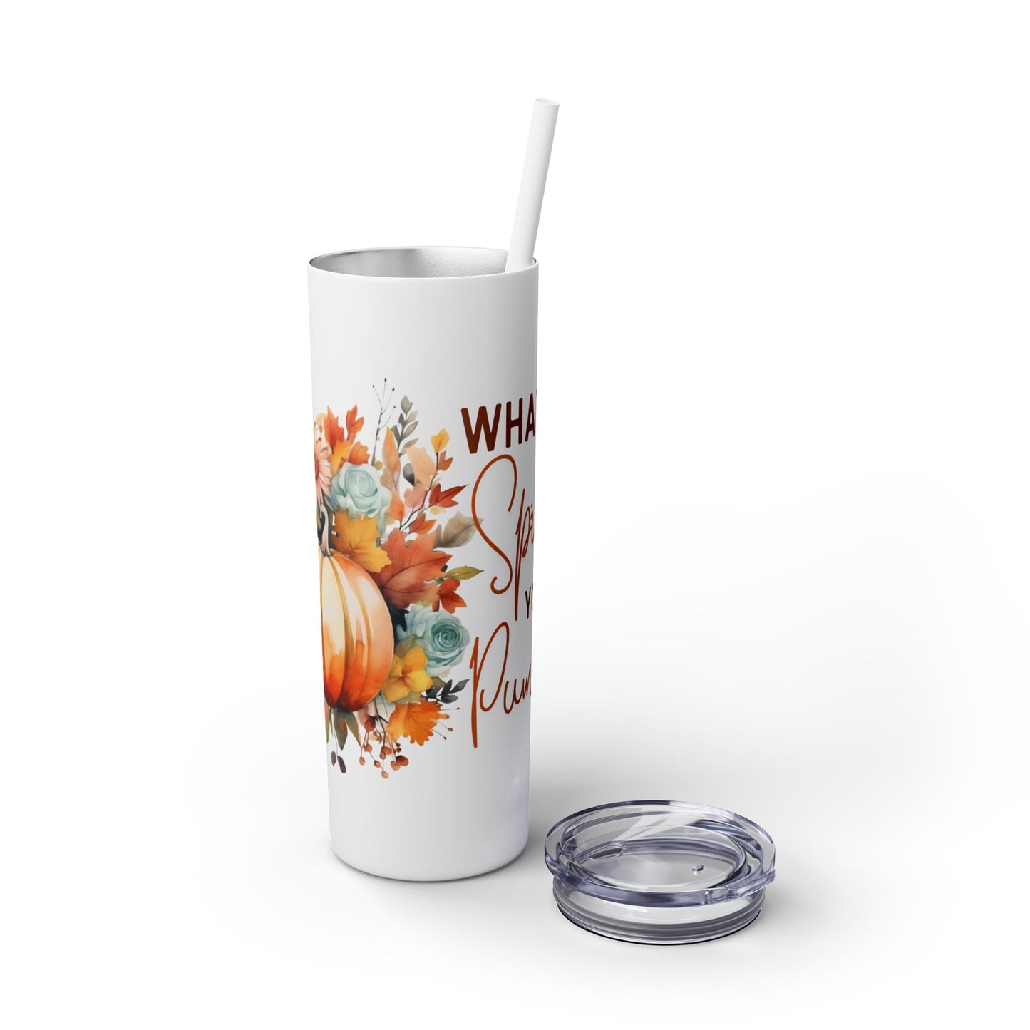 Skinny Tumbler with Straw, 20oz