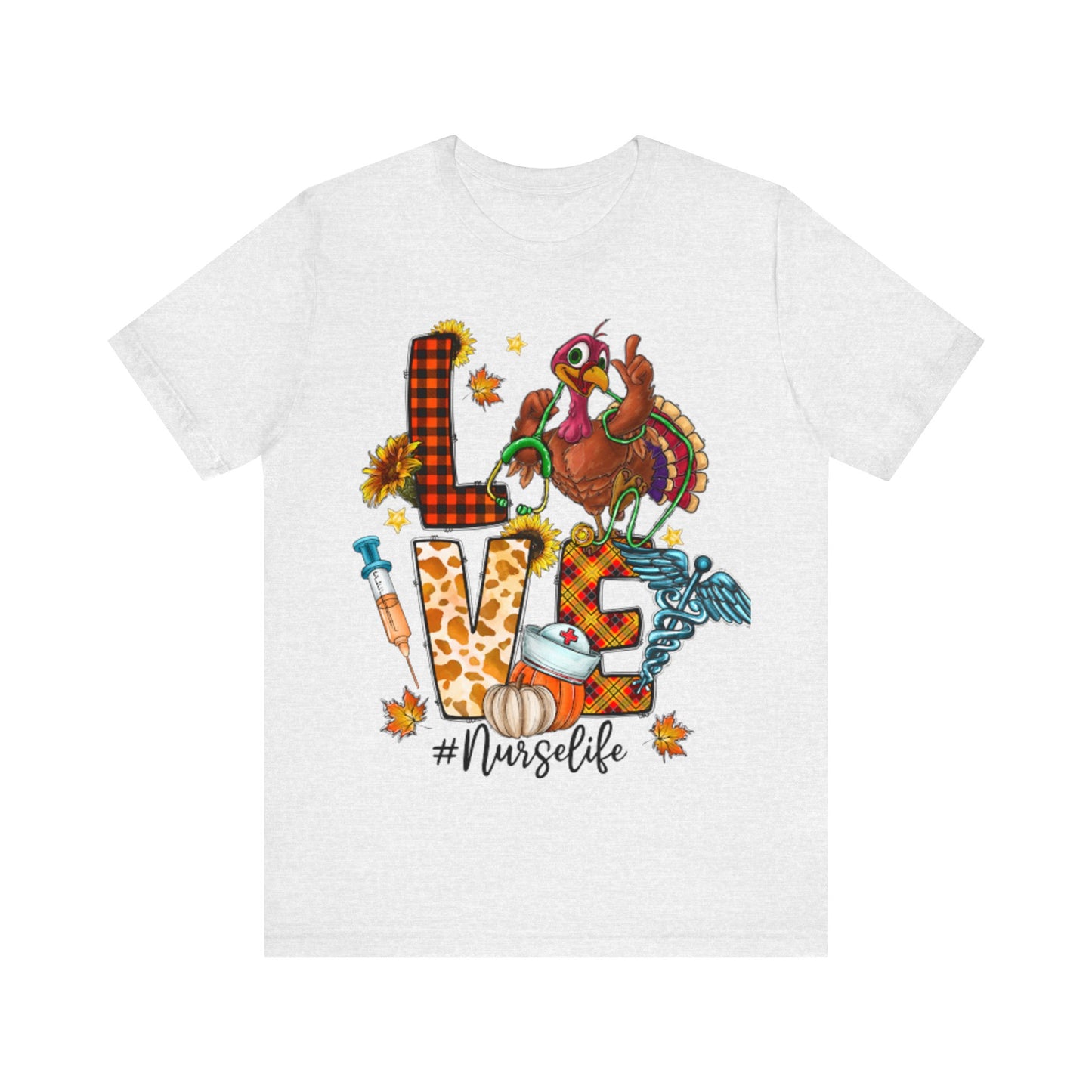 Thanksgiving Nurse Short Sleeve Tee