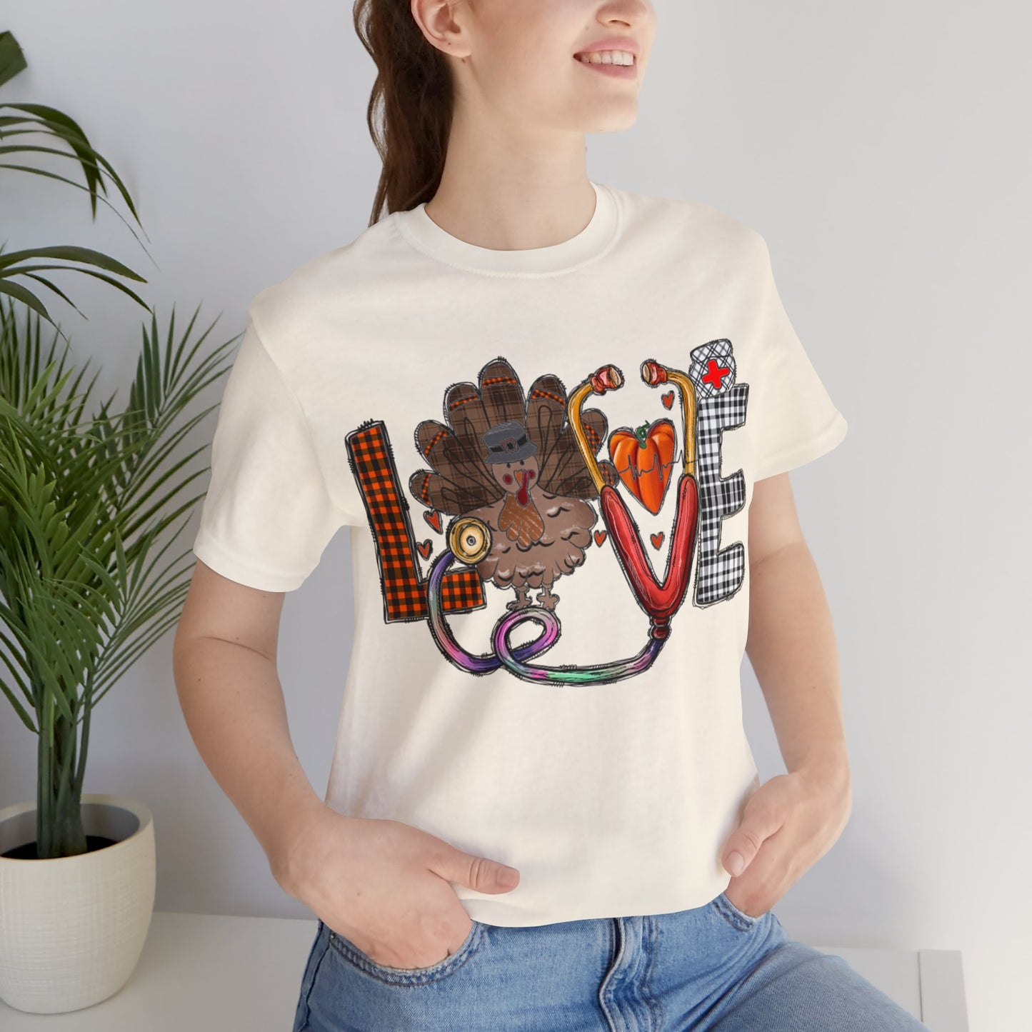 Thanksgiving Nurse Short Sleeve Tee