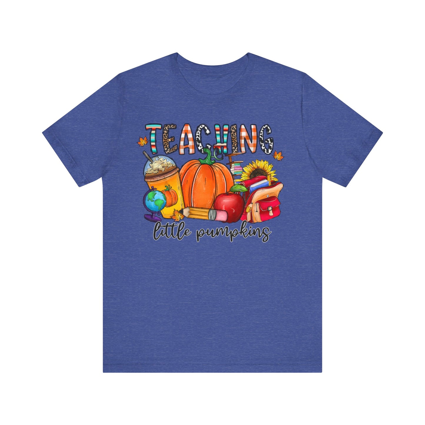 Fall Halloween Teacher Short Sleeve Tee