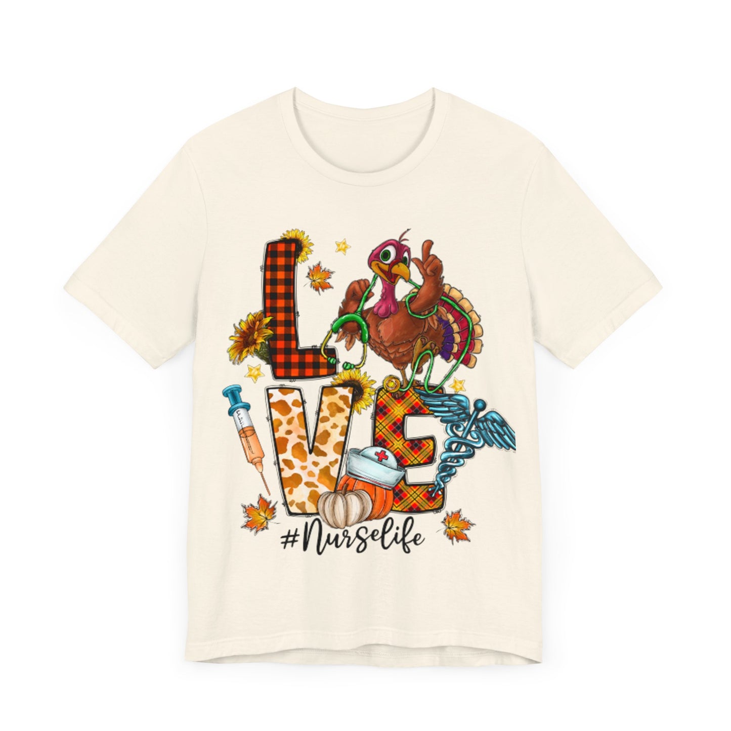 Thanksgiving Nurse Short Sleeve Tee