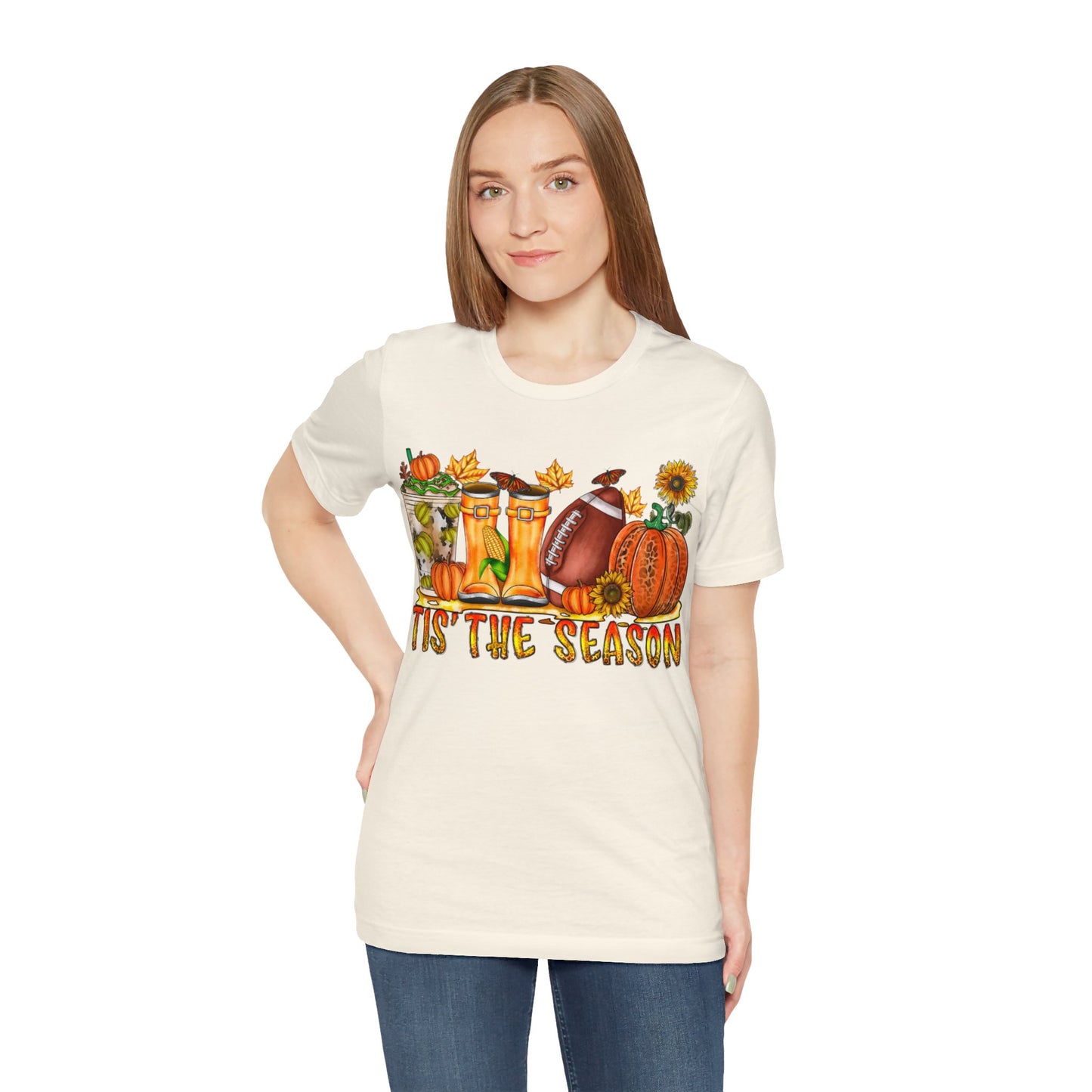 Fall Football Short Sleeve Tee