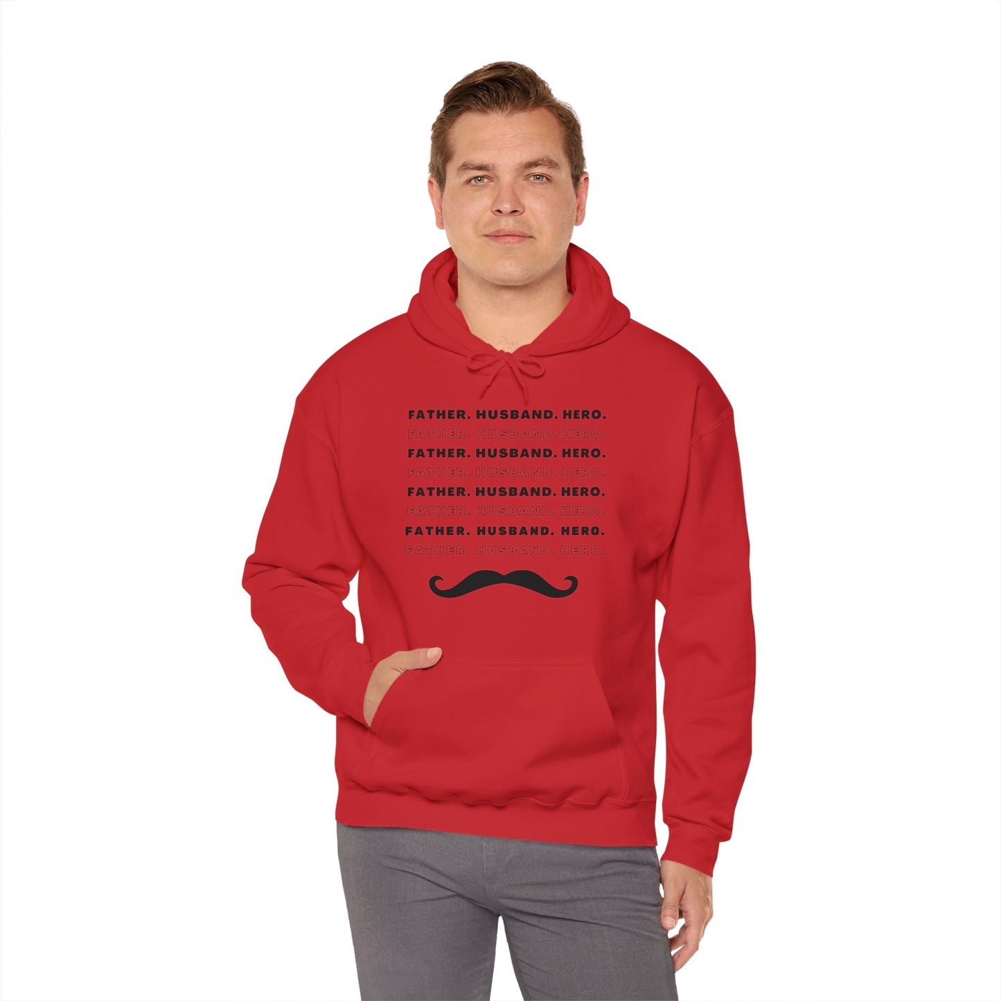 Husband Father Hero Heavy Blend™ Hoodie