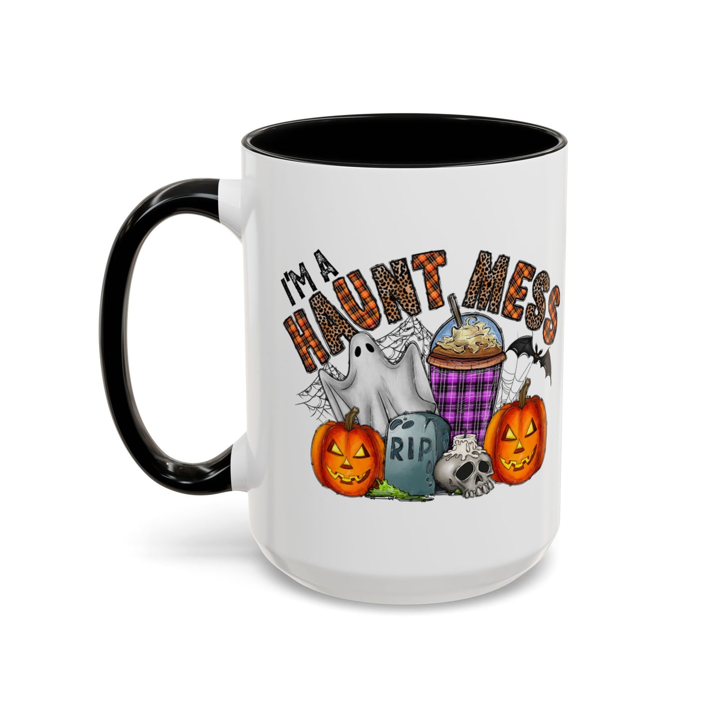 Halloween Humor Accent Coffee Mug (11, 15oz)