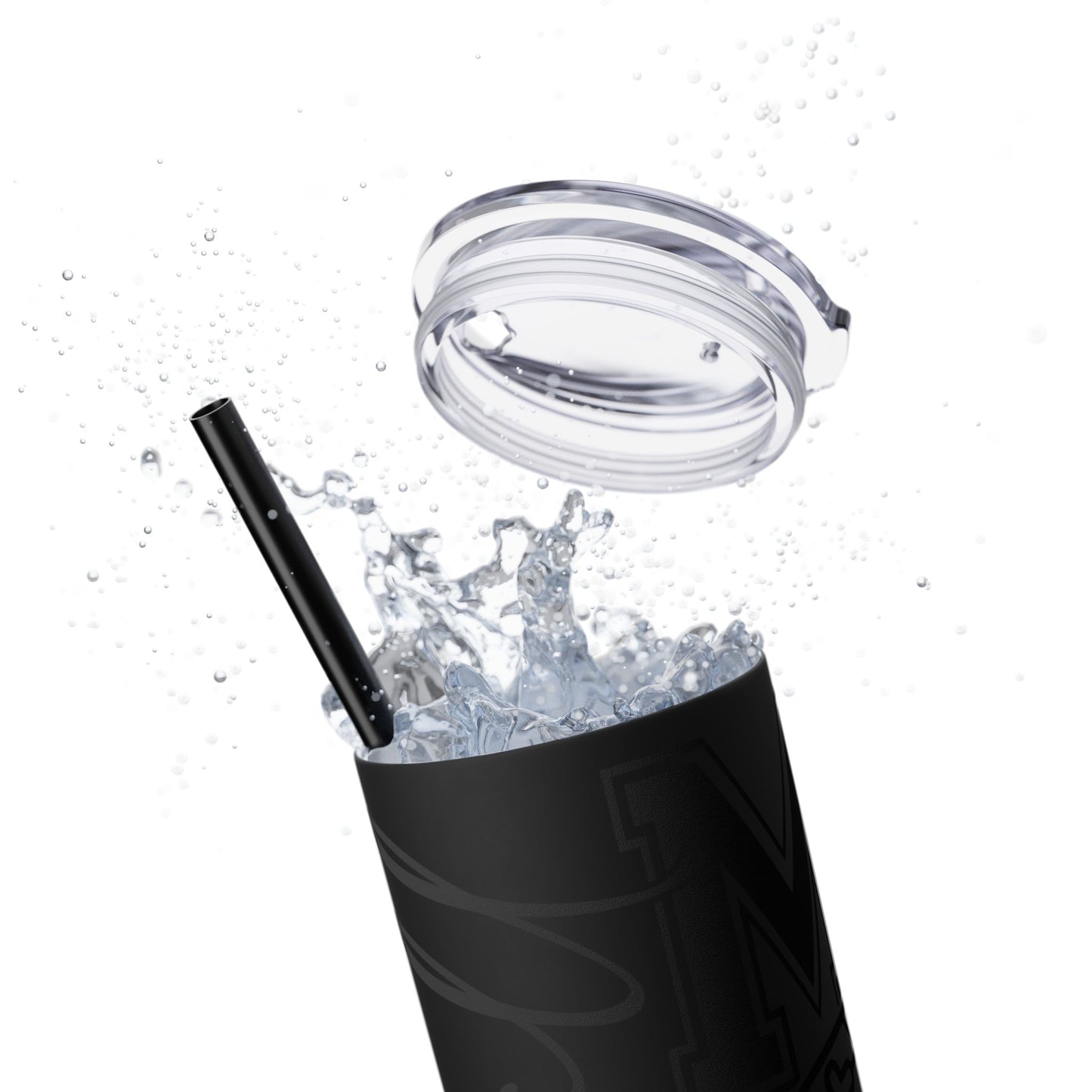 Football Mom Skinny Tumbler with Straw, 20oz