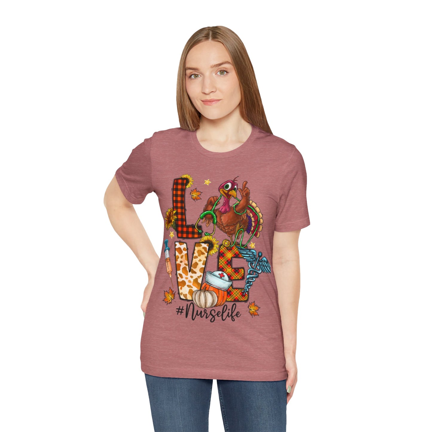 Thanksgiving Nurse Short Sleeve Tee