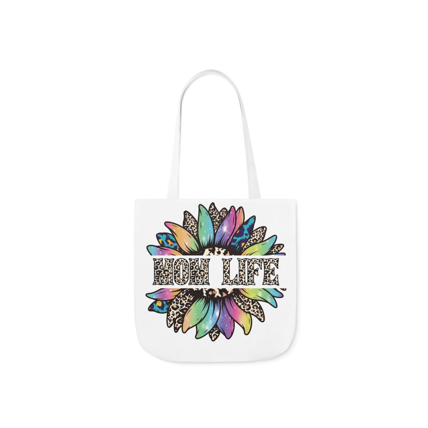 Mom Life Canvas Tote Bag, 5-Color Straps