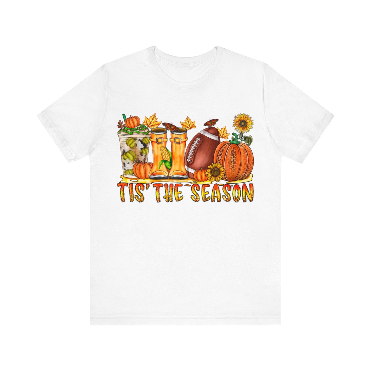 Fall Football Short Sleeve Tee