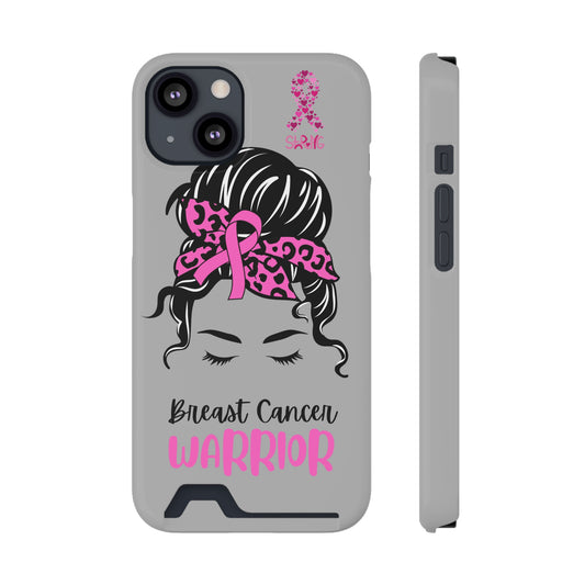 Breast Cancer Phone Case With Card Holder