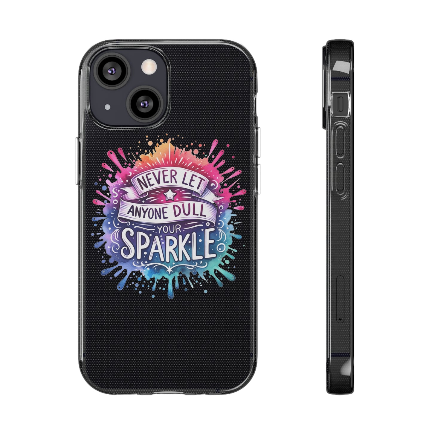 “Sparkle” Clear Silicone Phone Cases