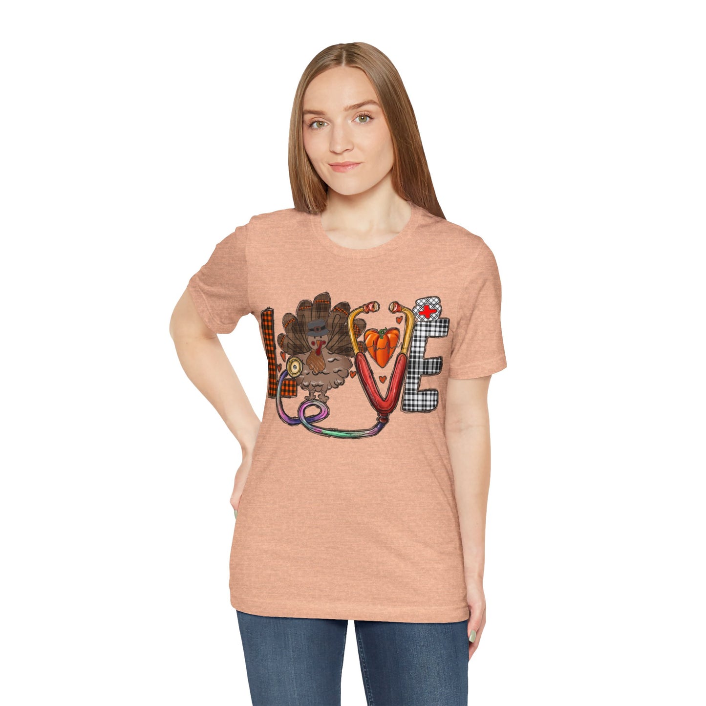 Thanksgiving Nurse Short Sleeve Tee