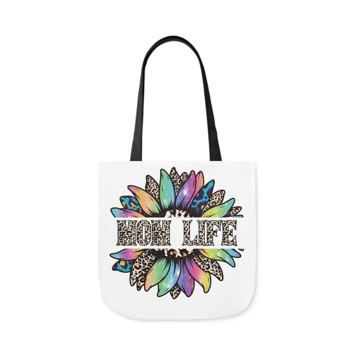 Mom Life Canvas Tote Bag, 5-Color Straps