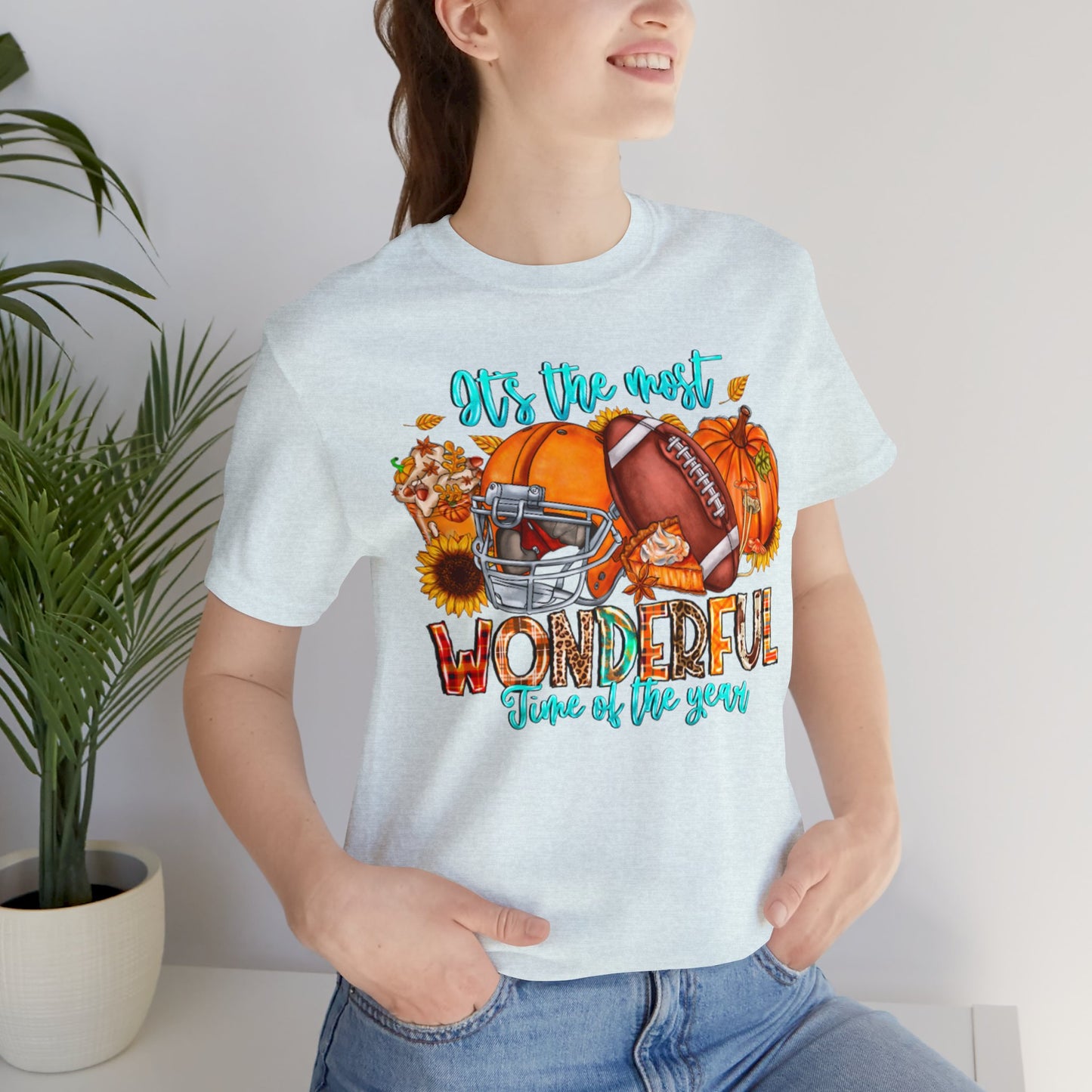 Fall Football Short Sleeve Tee