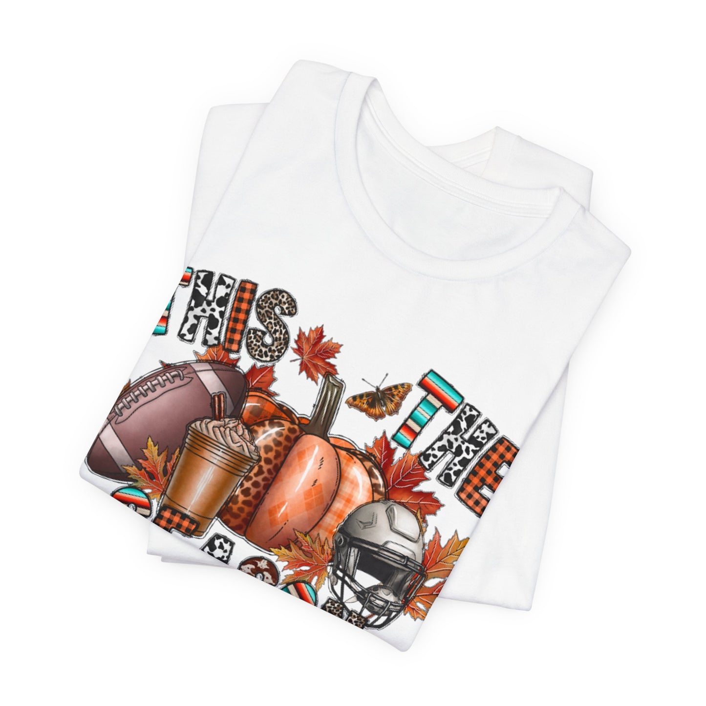 Fall Football Short Sleeve Tee