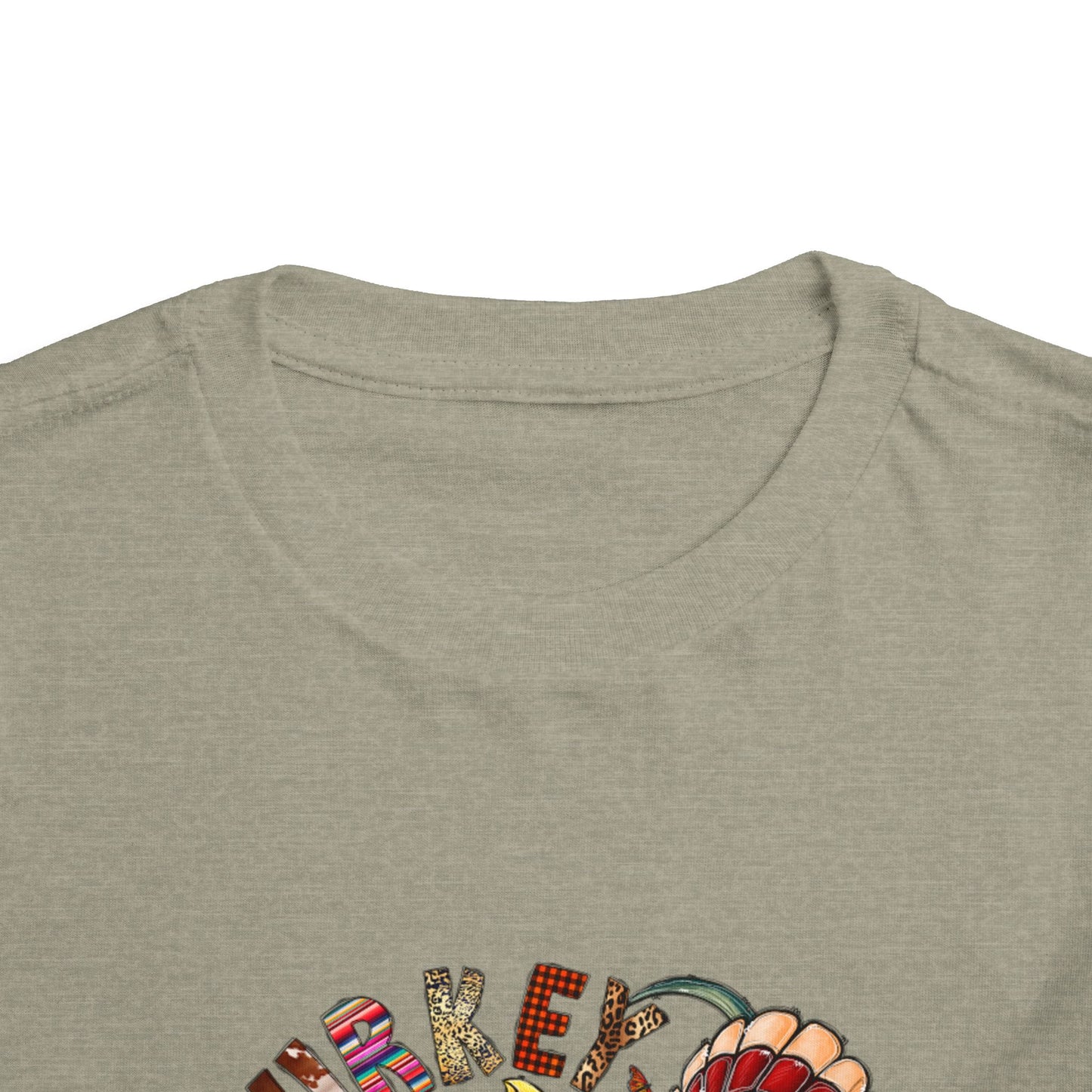 Thanksgiving Dino Toddler Short Sleeve Tee