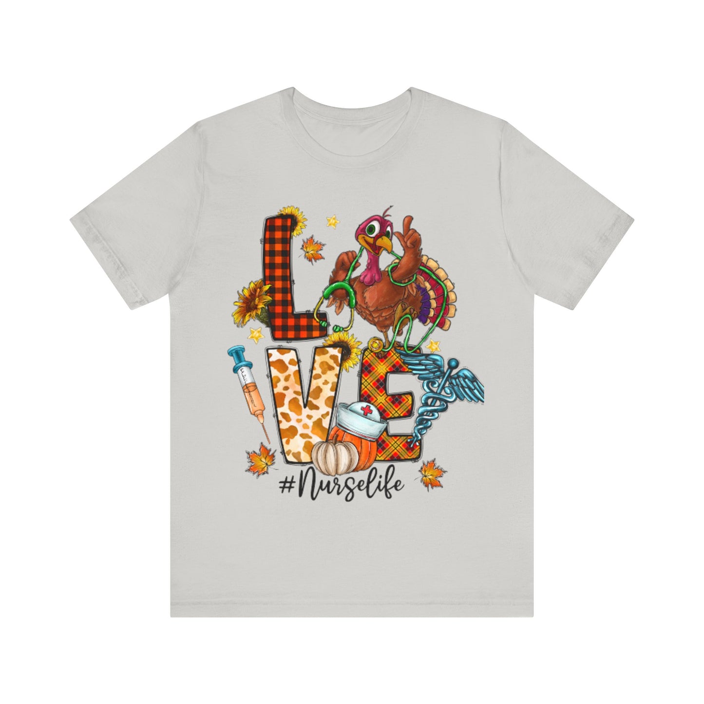 Thanksgiving Nurse Short Sleeve Tee