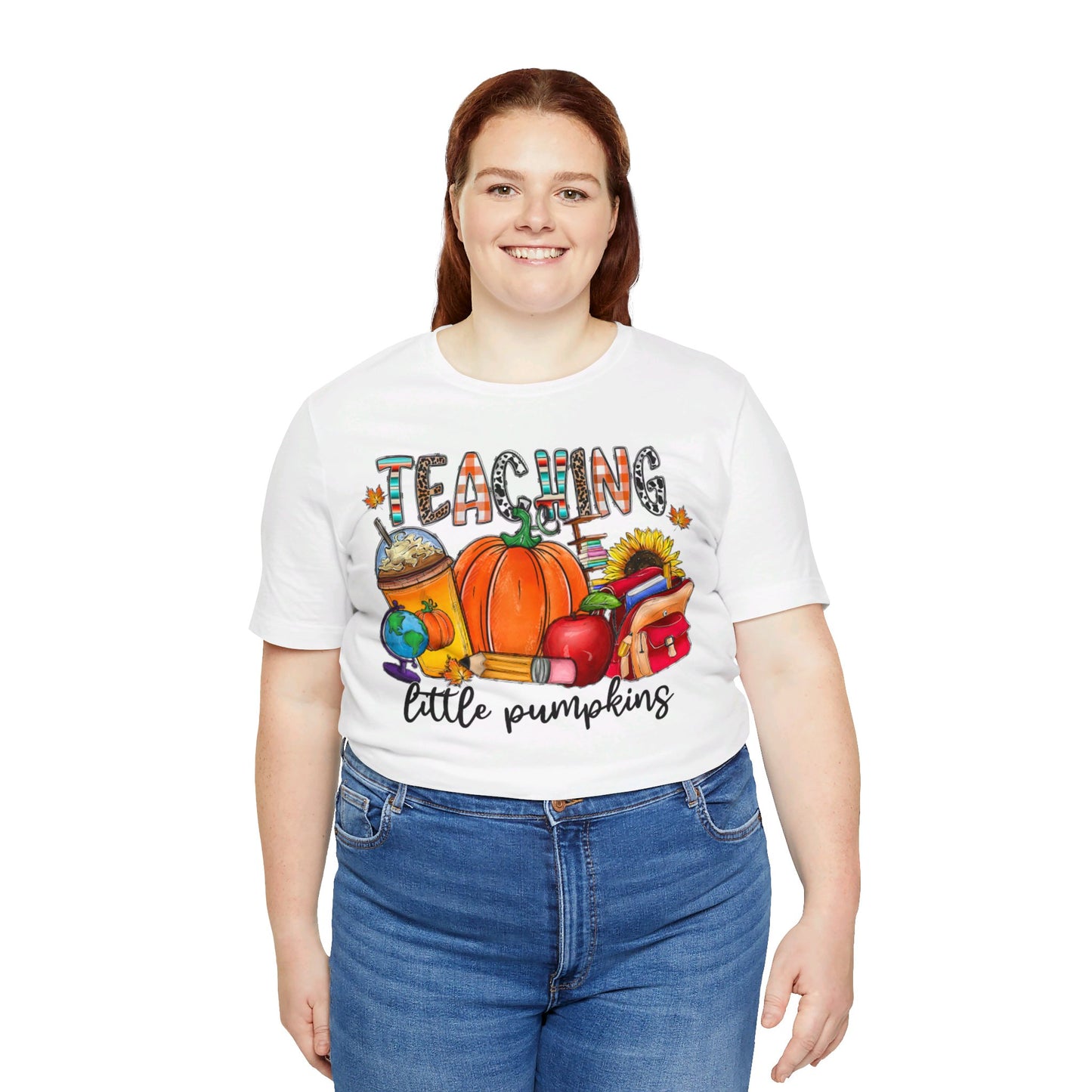 Fall Halloween Teacher Short Sleeve Tee