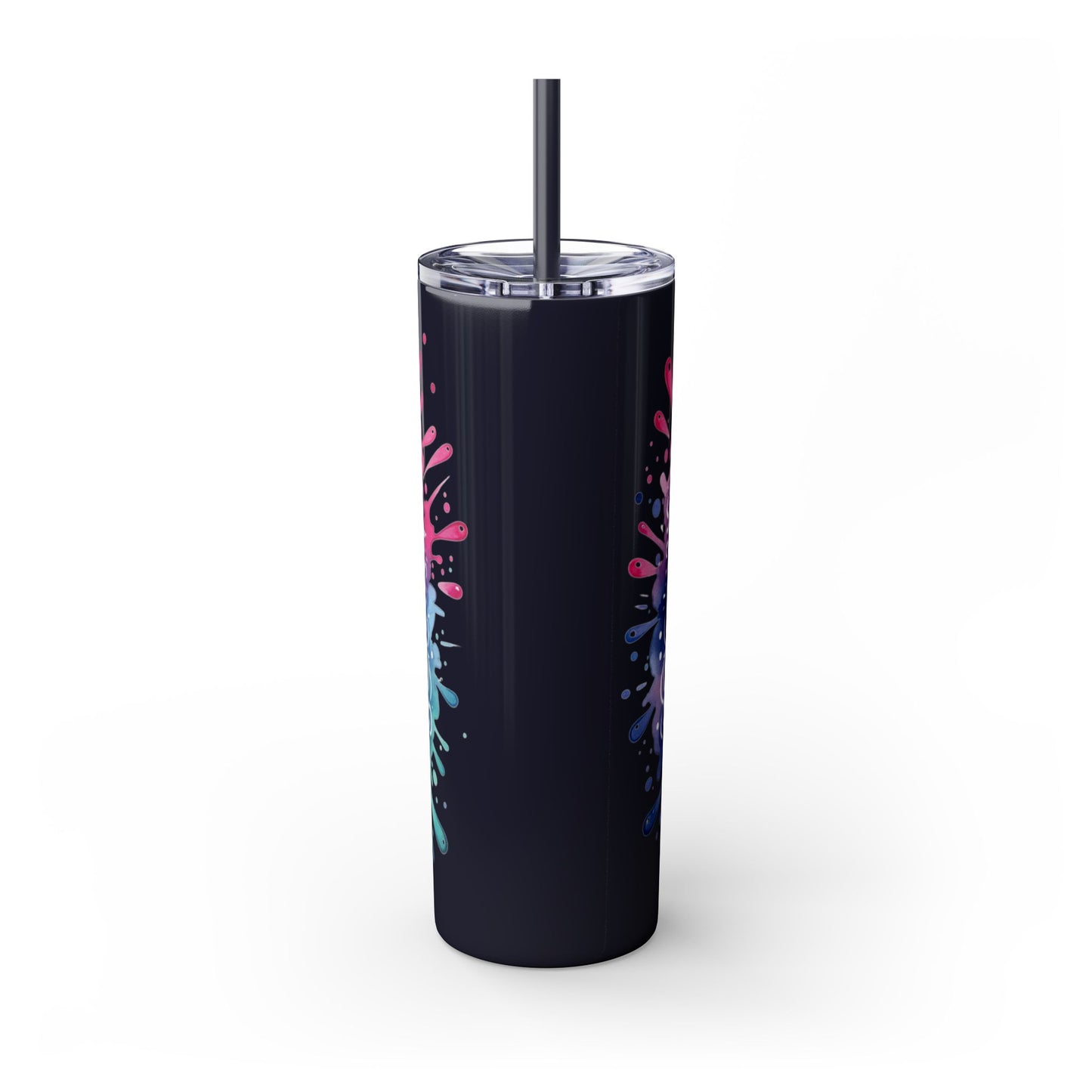 “Sparkle” Skinny Tumbler with Straw, 20oz