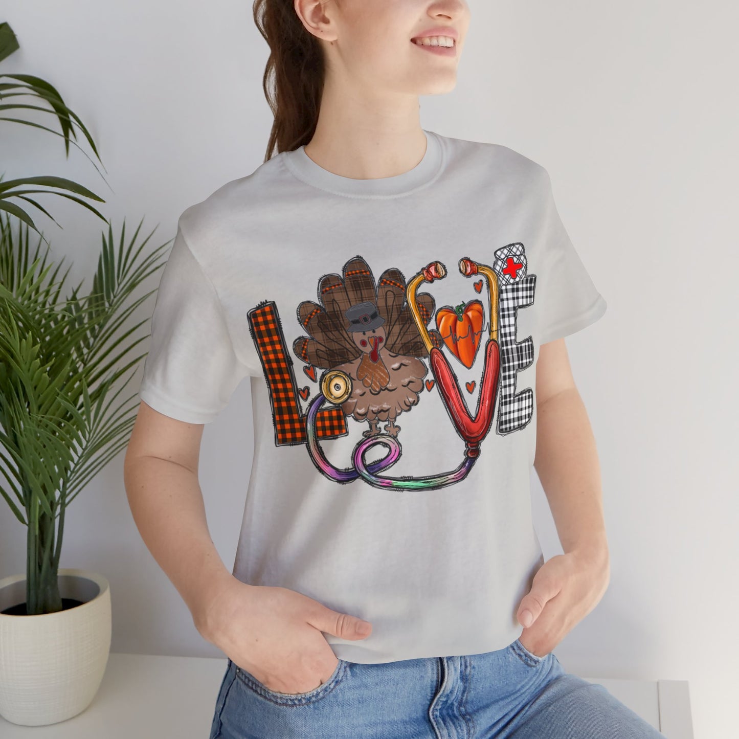 Thanksgiving Nurse Short Sleeve Tee