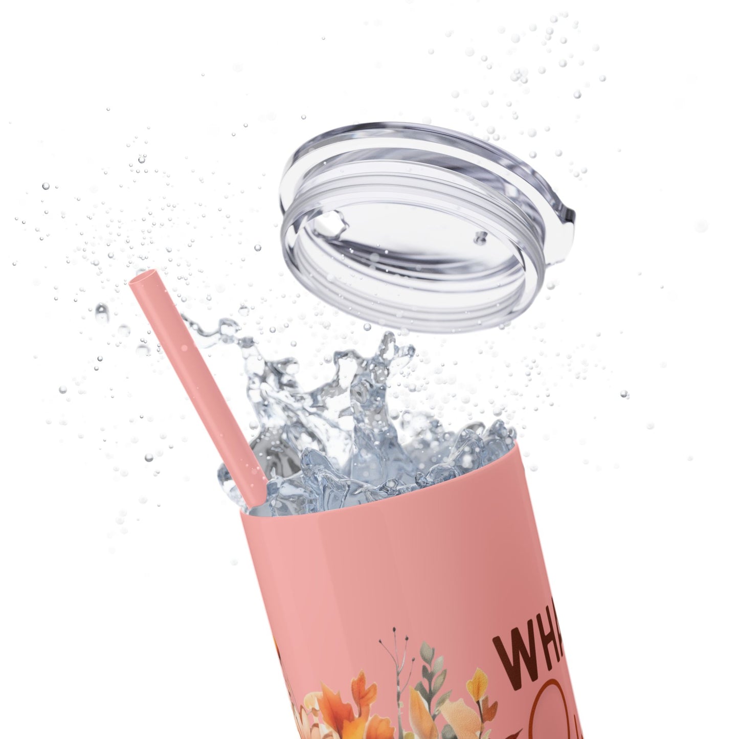 Skinny Tumbler with Straw, 20oz