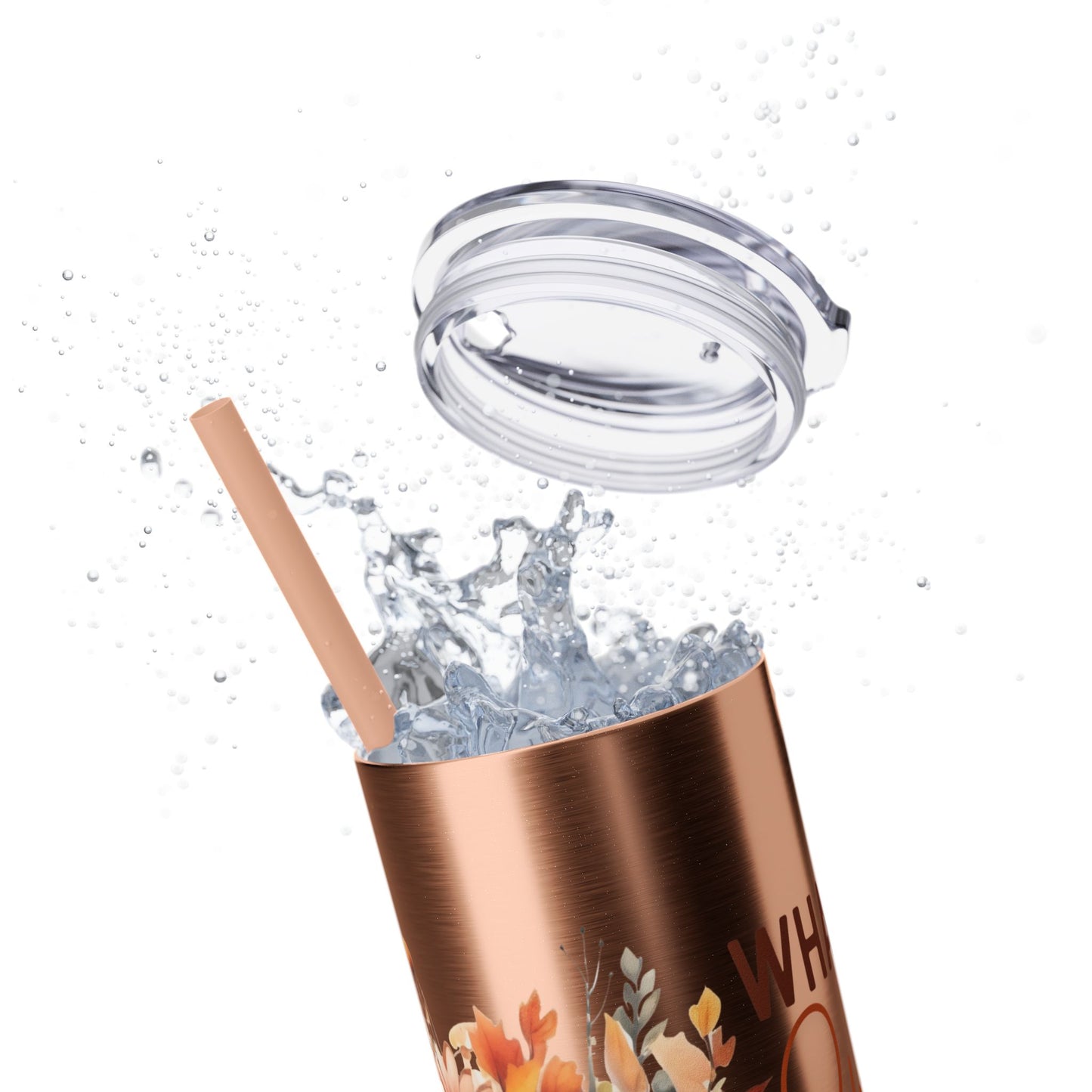 Skinny Tumbler with Straw, 20oz