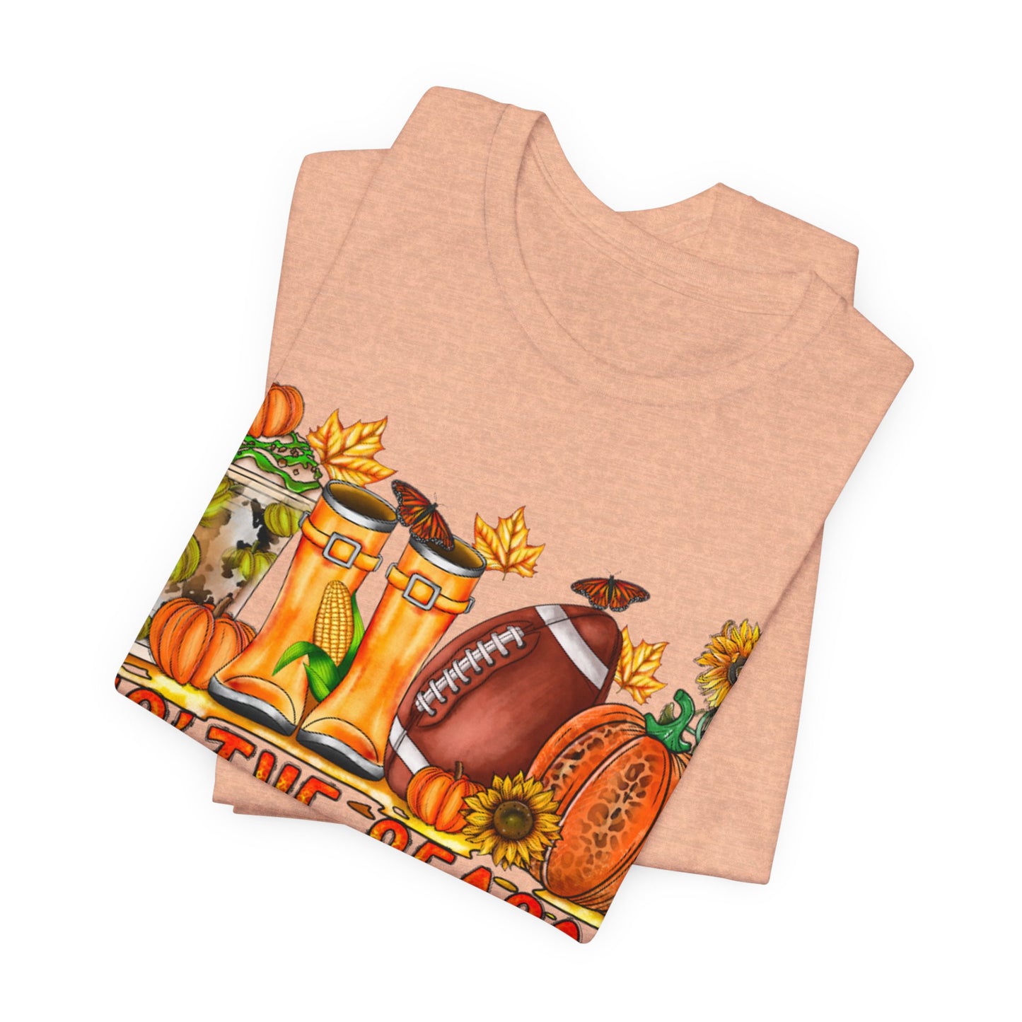 Fall Football Short Sleeve Tee