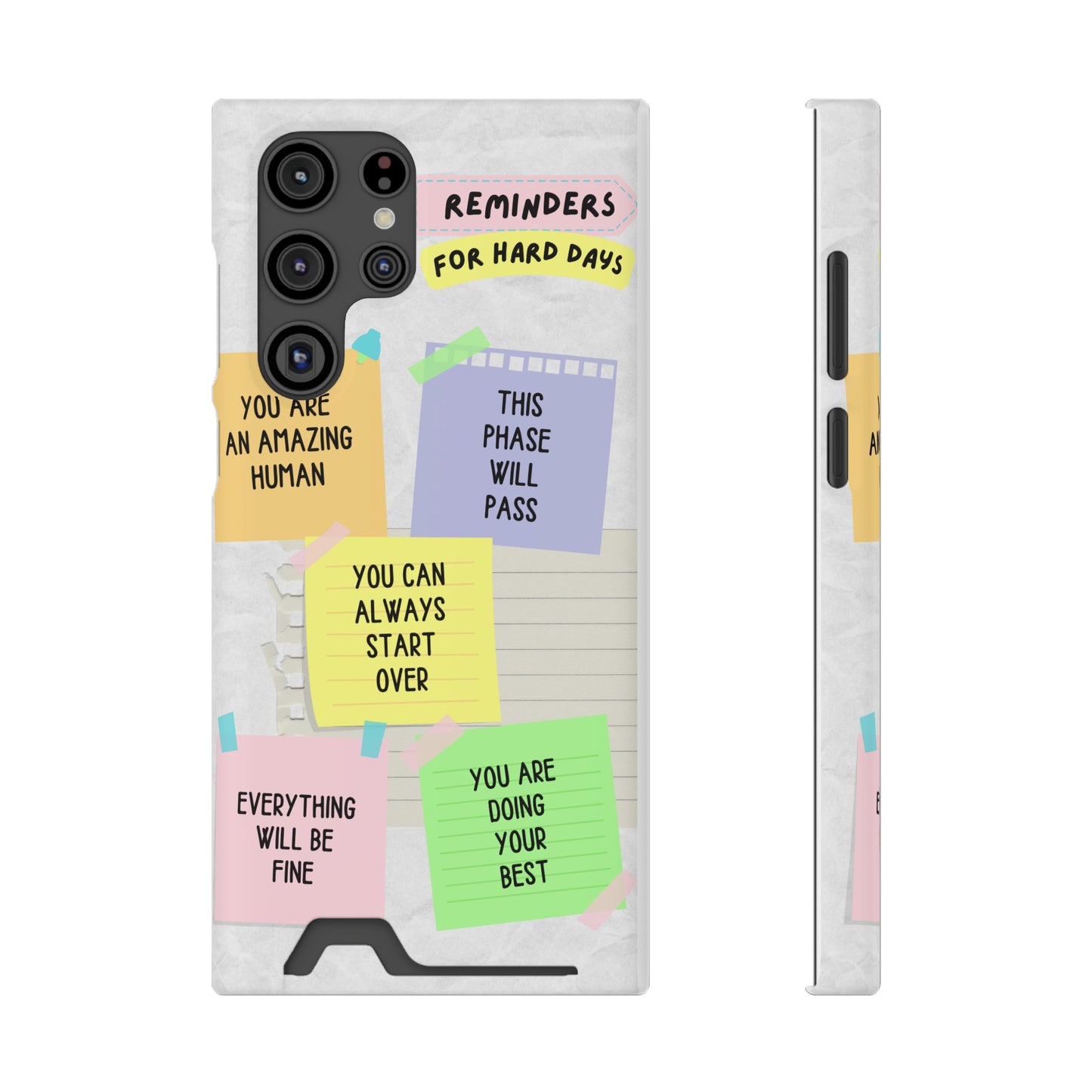 Motivational Phone Case With Card Holder