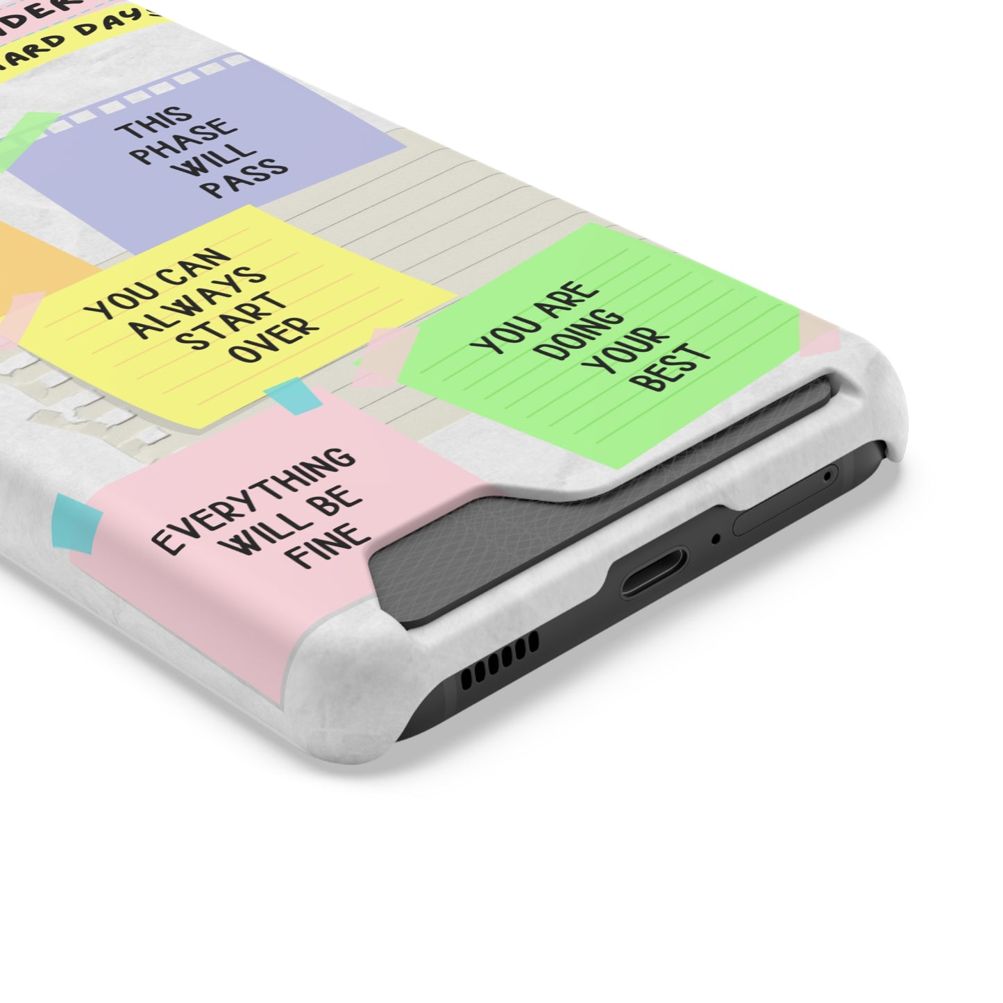 Motivational Phone Case With Card Holder