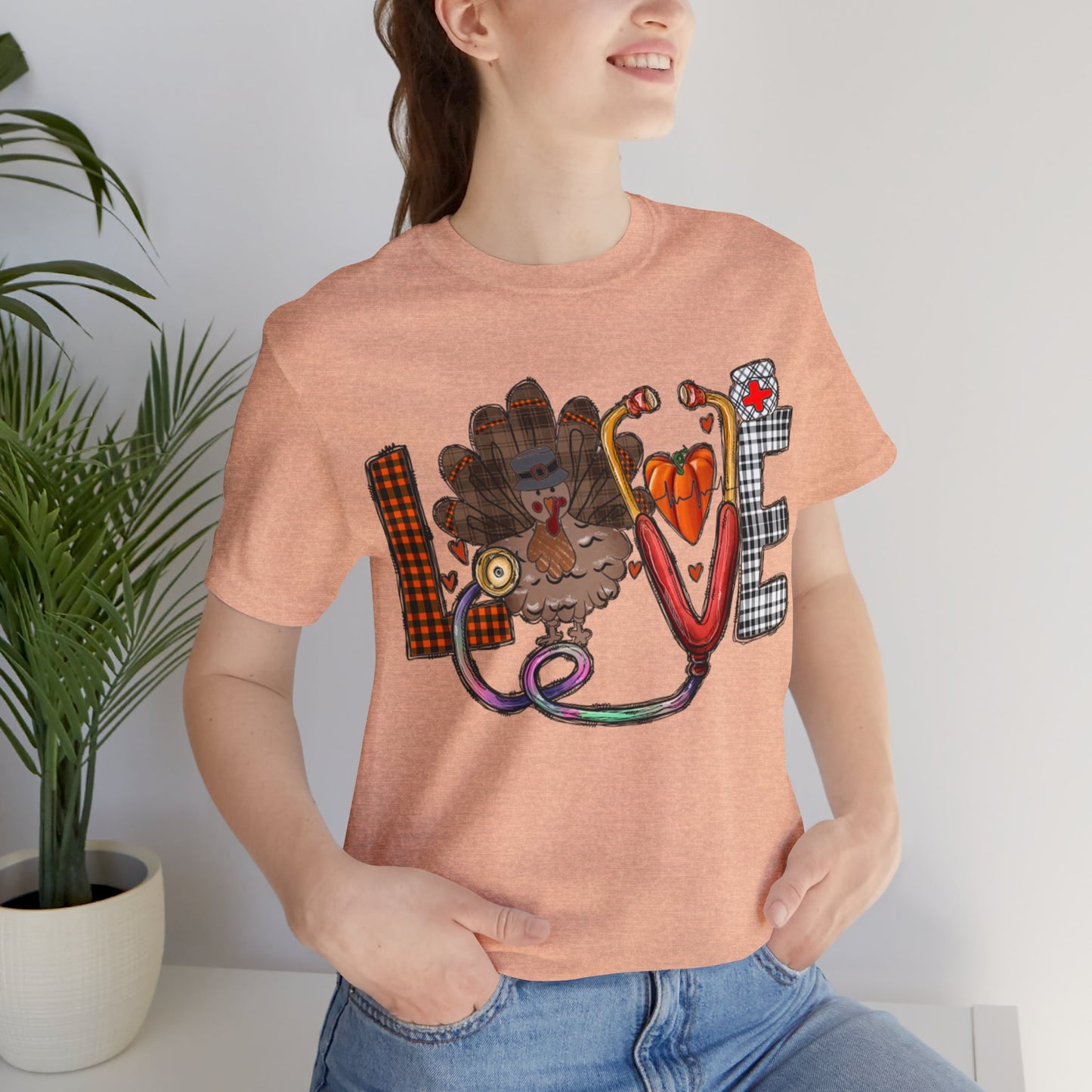 Thanksgiving Nurse Short Sleeve Tee